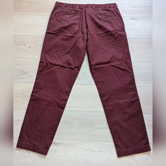 Crimson Brooks Brothers 40x32 Red Fleece Chinos - Picture 3 of 4